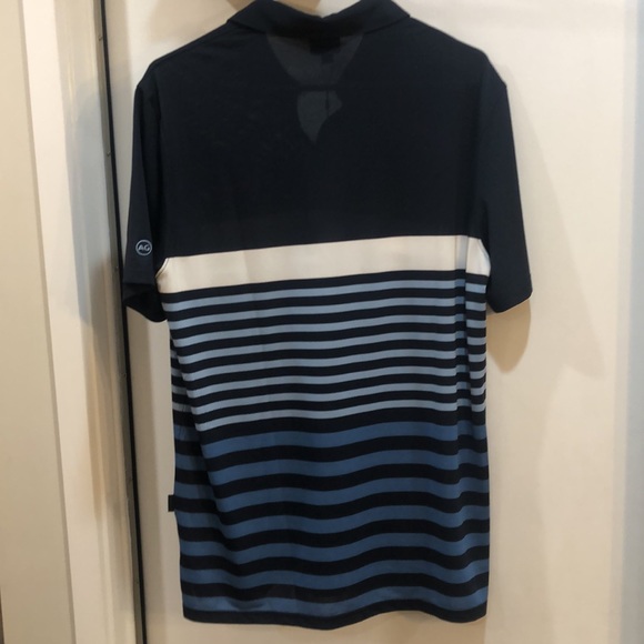NEW AG Adriano Goldschmied Green Label Polo Golf Shirt Striped - Picture 7 of 7
